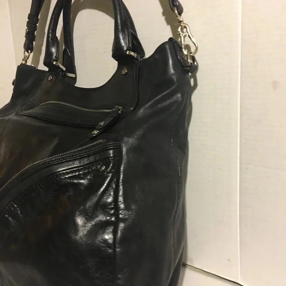 Cole Haan Black leather shoulder / crossbody bag
